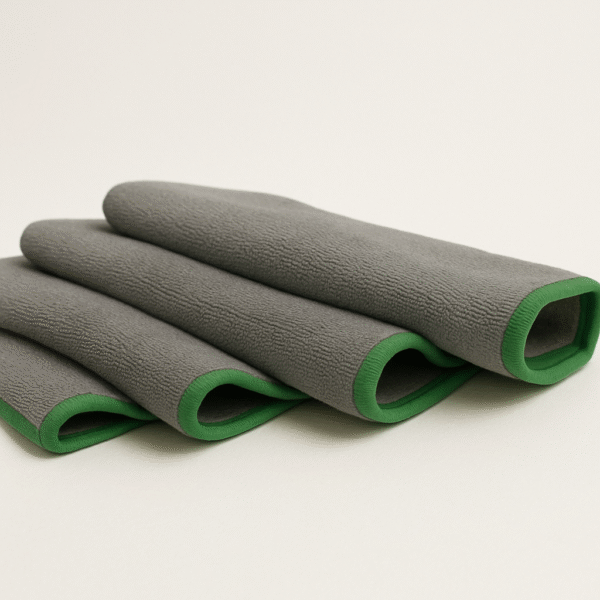 ΠΑΝΑΚΙ MICROFIBRA 36x38CM ΓΚΡΙ ΜΕ ΠΡΑΣΙΝΟ ΡΕΛΙ