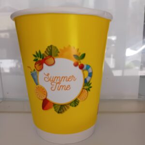 ΠΟΤΗΡΙ ΧΑΡΤ. 400ml ΔΙΠΛΟΤΟΙΧΟ SUMMER TIME 12-14 oz 25Τ