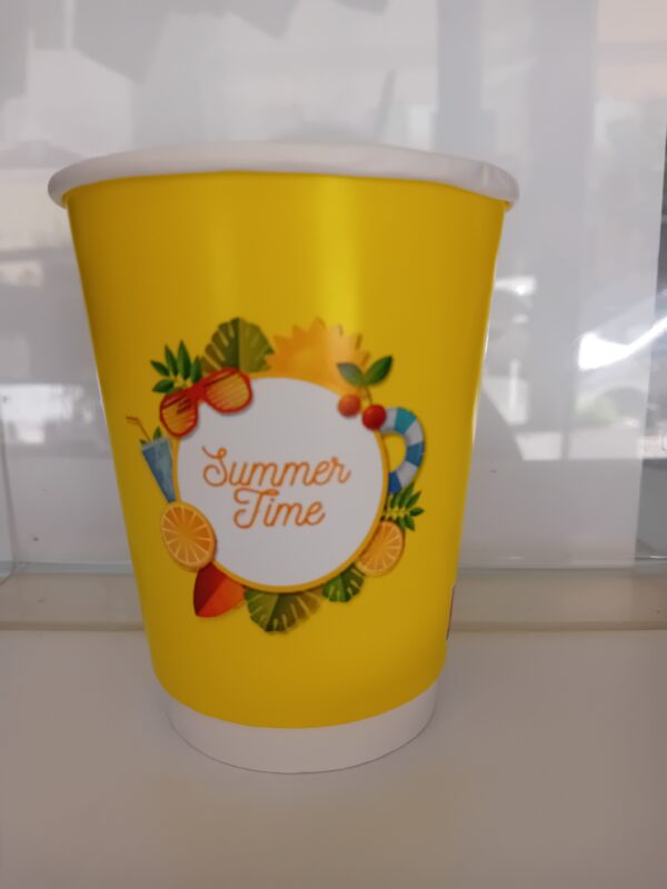 ΠΟΤΗΡΙ ΧΑΡΤ. 400ml ΔΙΠΛΟΤΟΙΧΟ SUMMER TIME 12-14 oz 25Τ