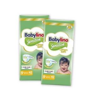 BABYLINO ΠΑΝΑ ΒΡΕΦΙΚΗ Νο5+ (12-17KG) 42TEM SENSITIVE COTTON SOFT